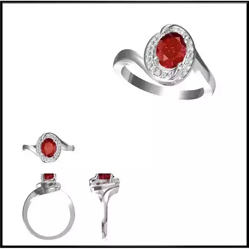 JCD Format  Affordable Color stonerings jewellery cad design