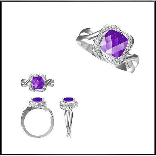 JCD Format Affordable Color stonerings jewelcad 3D print model