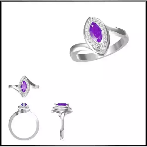 JCD Format  Affordable Color stonerings cad cam jewelry design