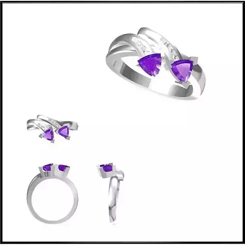 JCD Format Affordable Color stonerings autocad jewelry