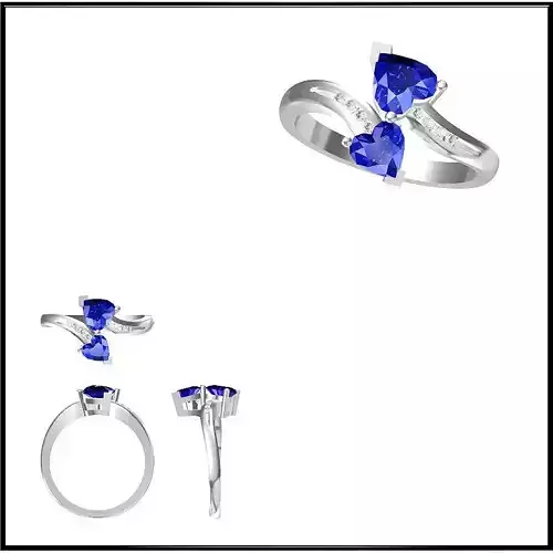 JCD Format Affordable Color stonerings 3d cad jewelry design