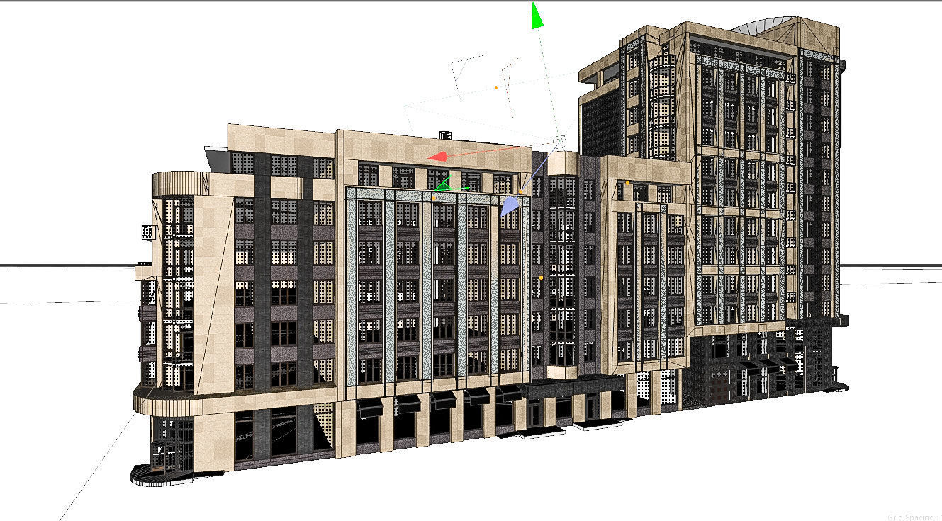 Residential City Building House 3D model_1