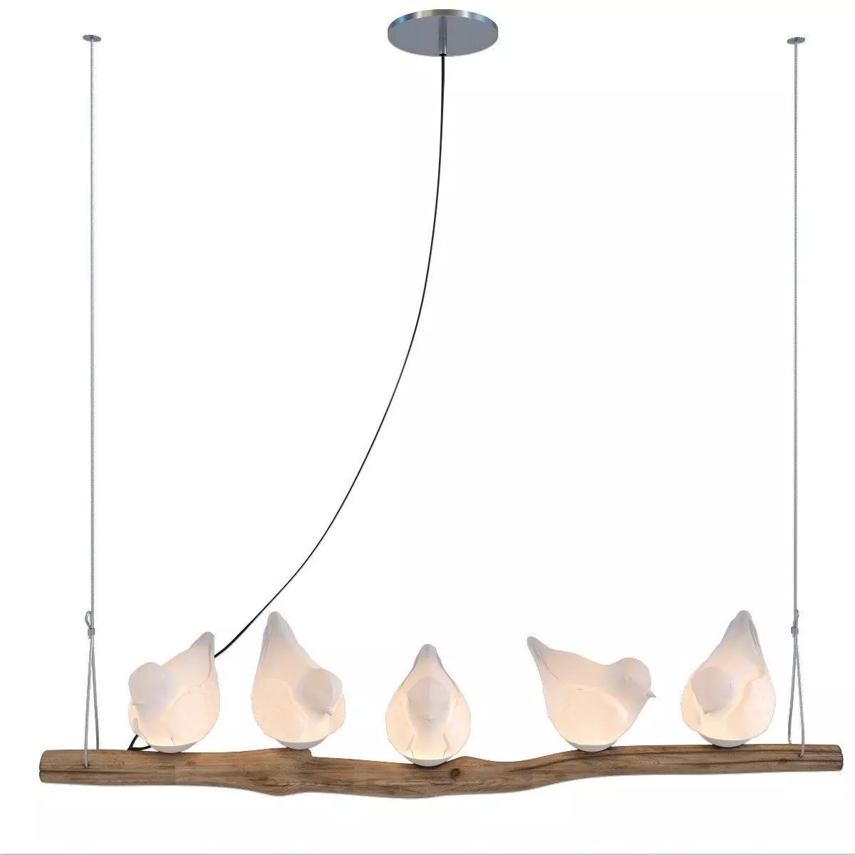 Pendant Lamp Dining Birds 3D model_0