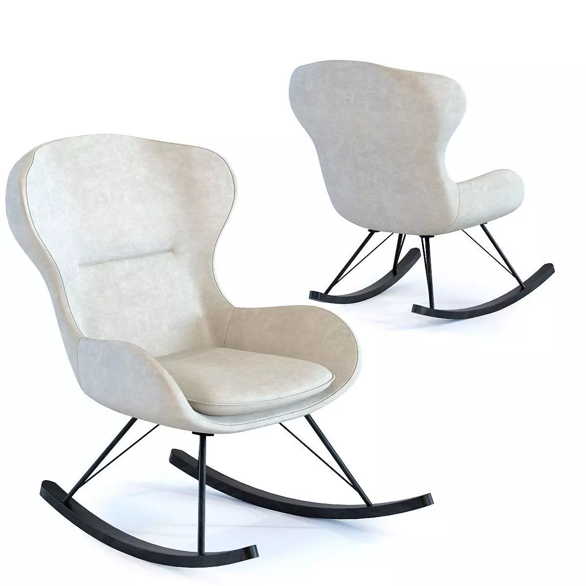 kare Rocking Chair Oslo 3D model