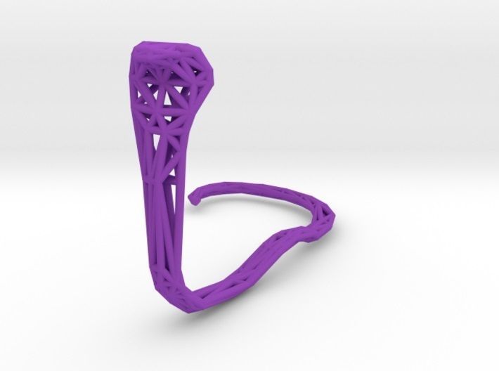Cobra earring holder 3D print model_41