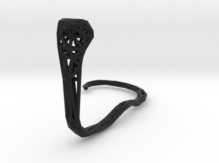 Cobra earring holder 3D print model_40