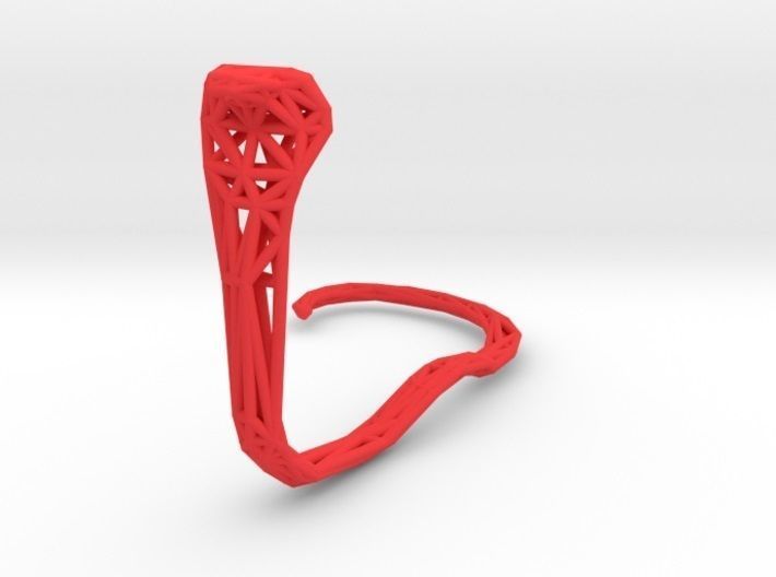 Cobra earring holder 3D print model_42