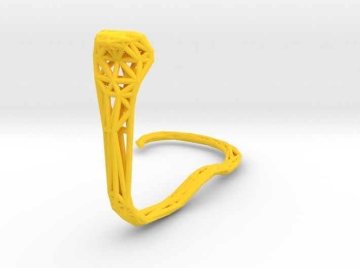 Cobra earring holder 3D print model_44