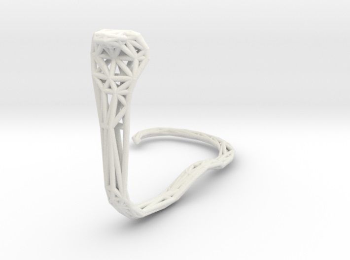 Cobra earring holder 3D print model_34