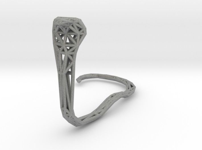 Cobra earring holder 3D print model_38
