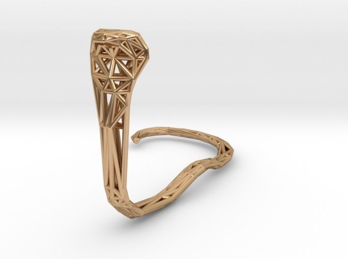 Cobra earring holder 3D print model_47