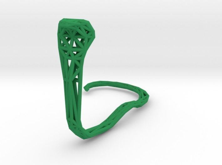 Cobra earring holder 3D print model_45