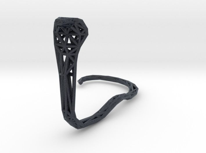 Cobra earring holder 3D print model_39