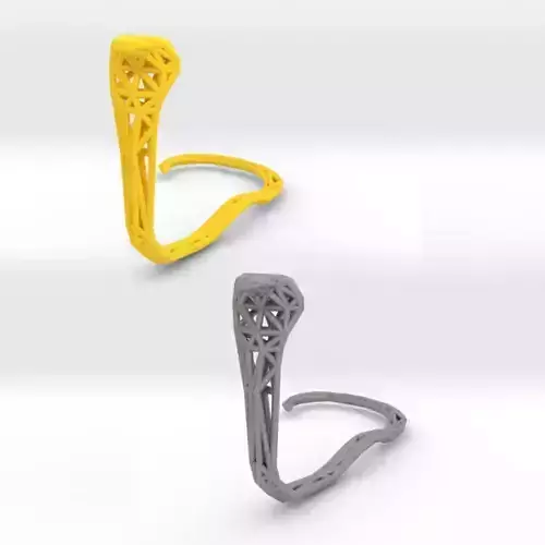 Cobra earring holder 3D print model