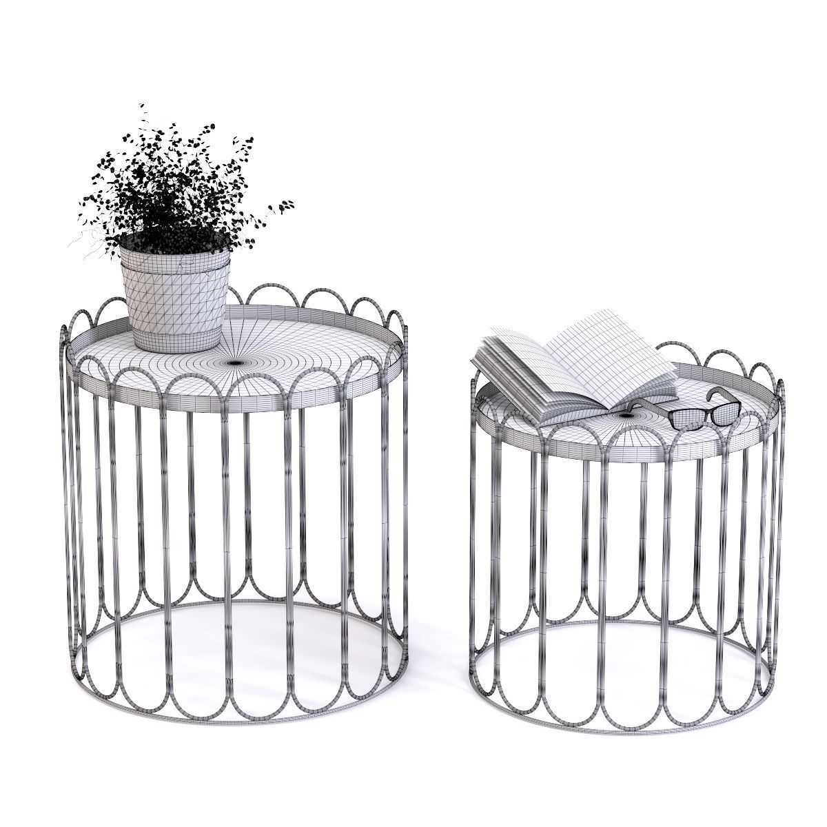 Side Table Cha Cha Cha 3D model_1