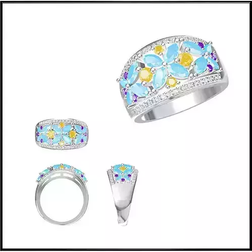 JCD Format Best color stone rings ring cad