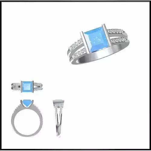 JCD Format Best color stone rings rhinoceros 3d jewelry design