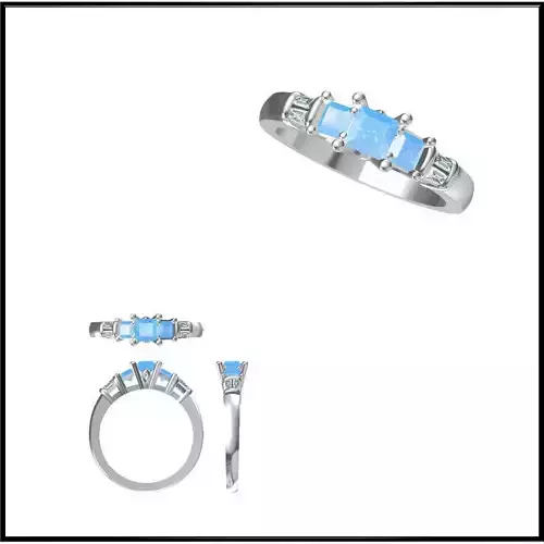 JCD Format Best color stone rings metal file for jewelry making