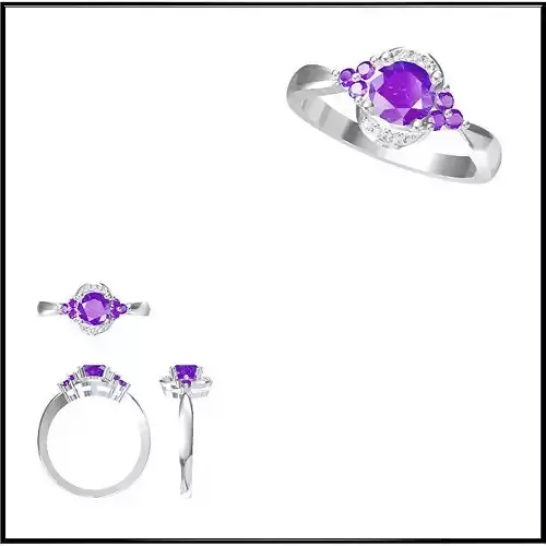 JCD Format Best color stone rings jewelry cad cam masters