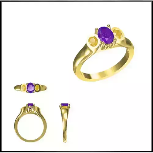JCD Format Best color stone rings jewelers file set