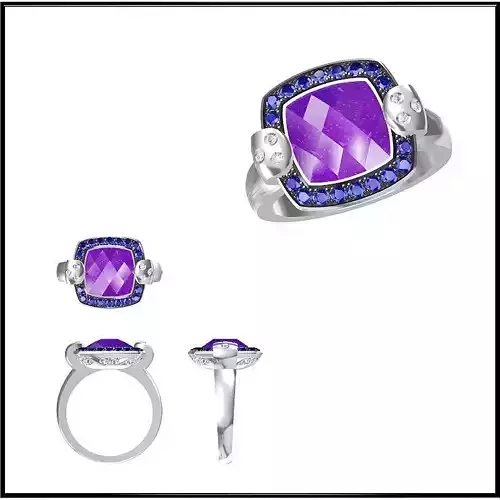 JCD Format Best color stone rings jewelcad