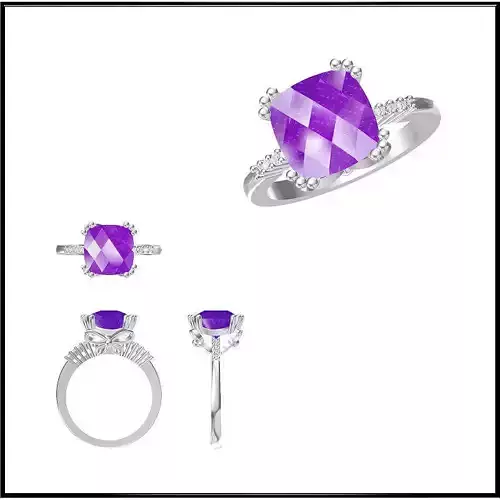 JCD Format Best color stone rings cad color stone ring design