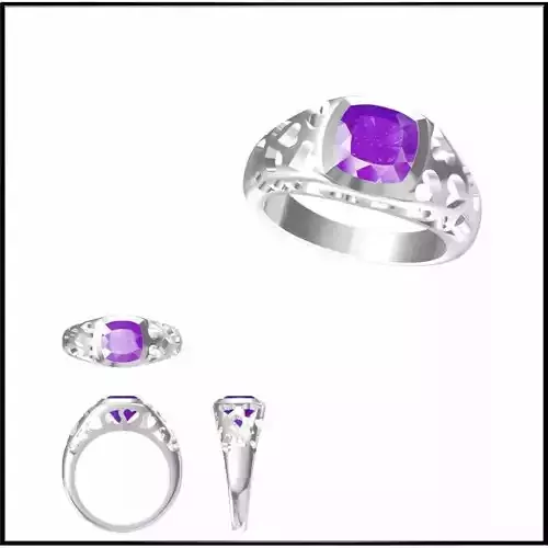 JCD Format  Best color stone rings 3d jewelry cad