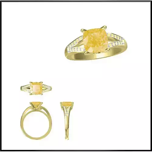 JCD Format  Aquamarine color stone ring design