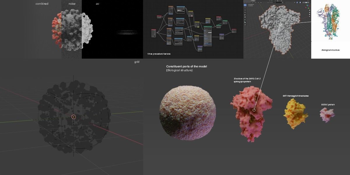 Covid-19 Sars-Cov-2 3D model_2