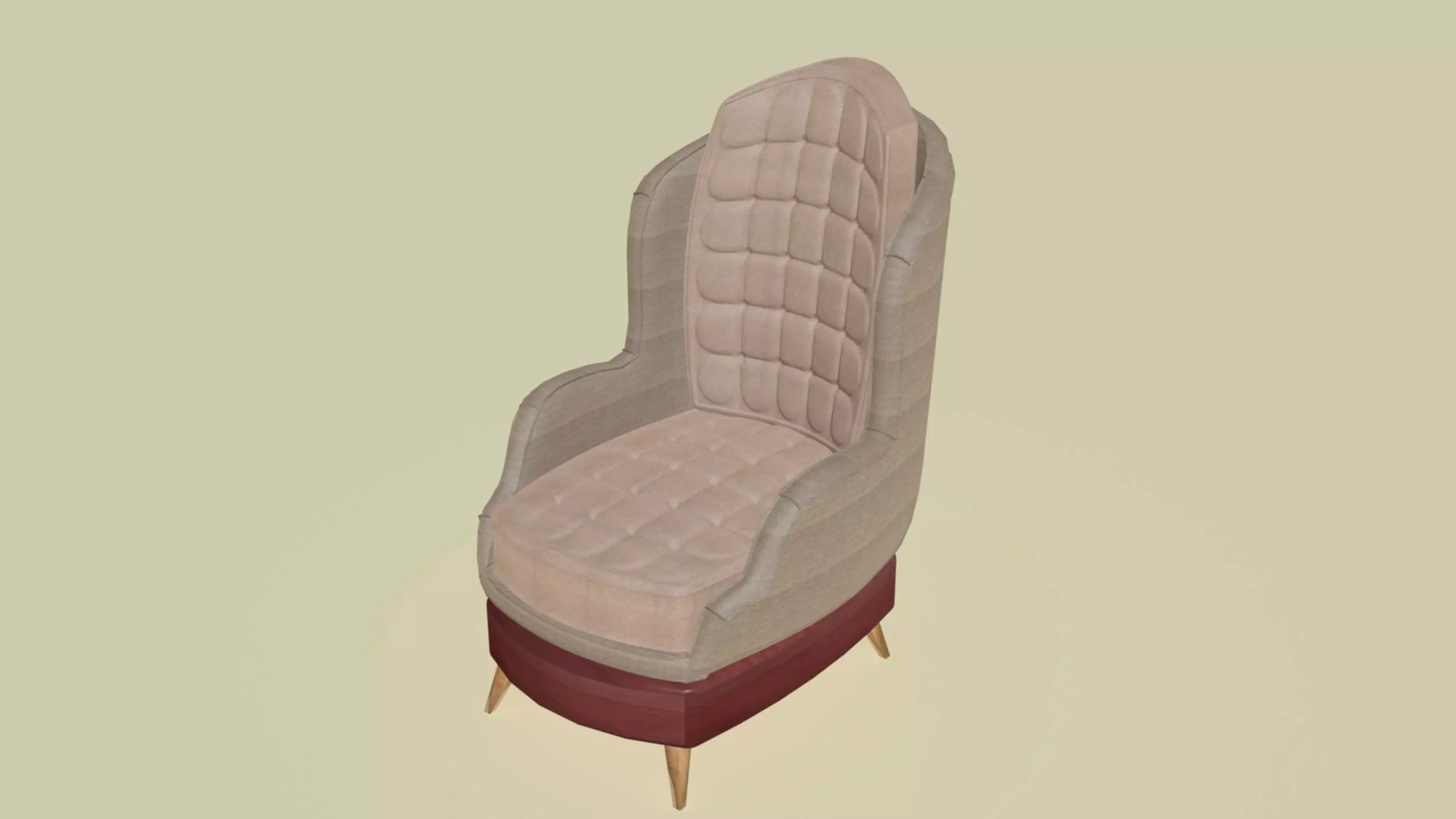 Chesterfield Launch Chair 3D model