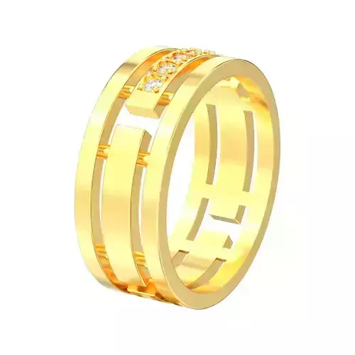 Wedding 5 diamonds ring