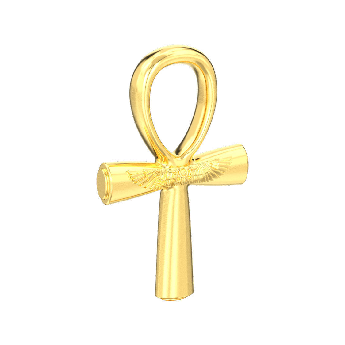 Ankh cross pendant 3D print model_4
