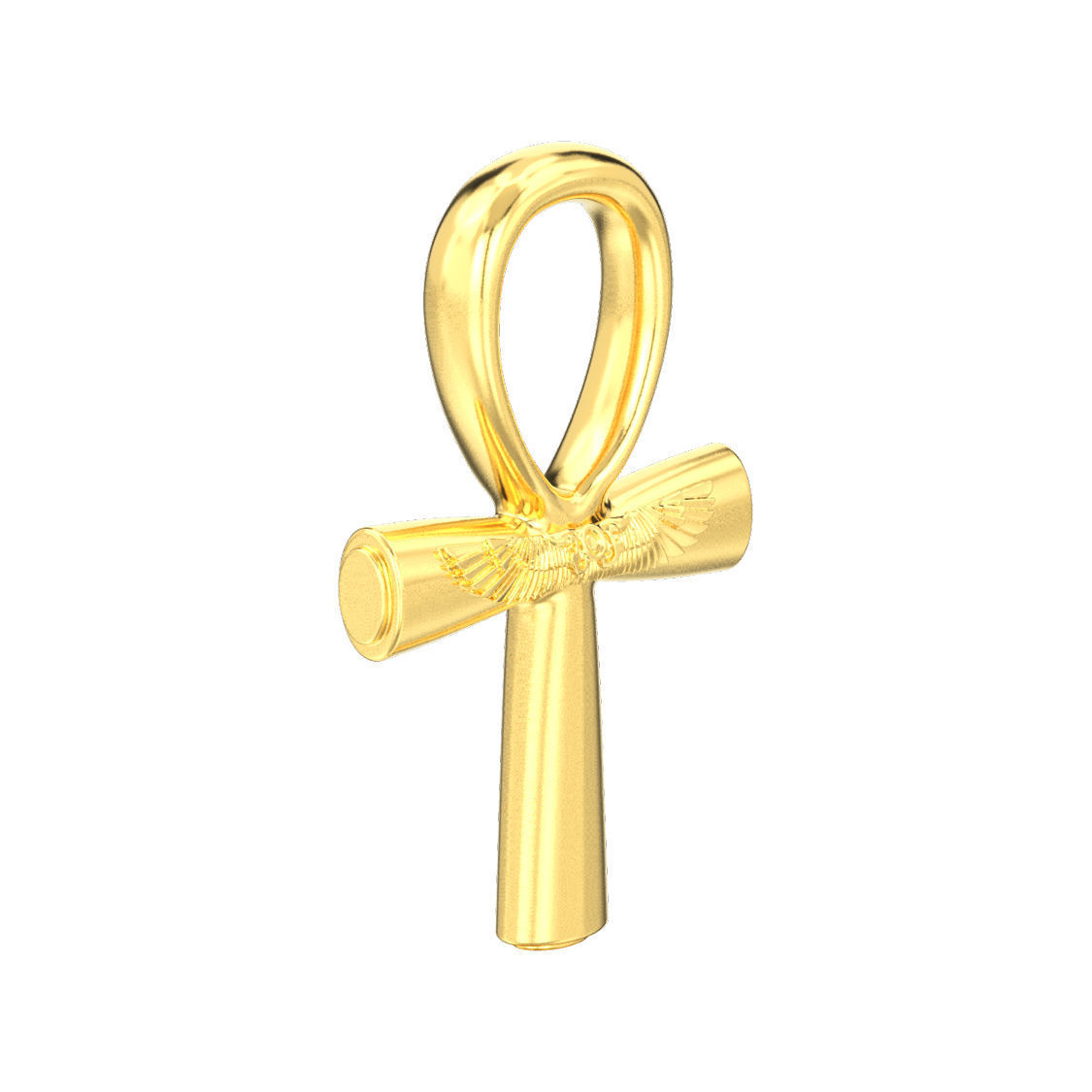Ankh cross pendant 3D print model_7