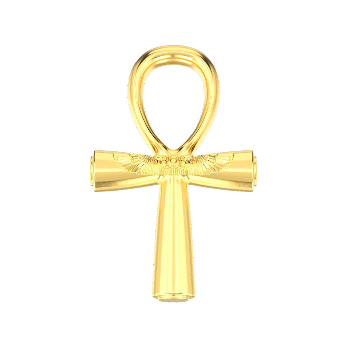 Ankh cross pendant 3D print model_9
