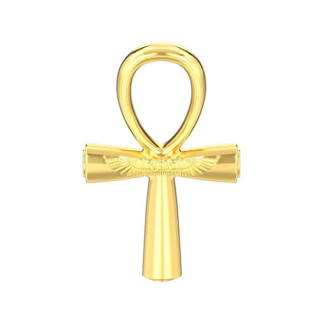Ankh cross pendant 3D print model_0
