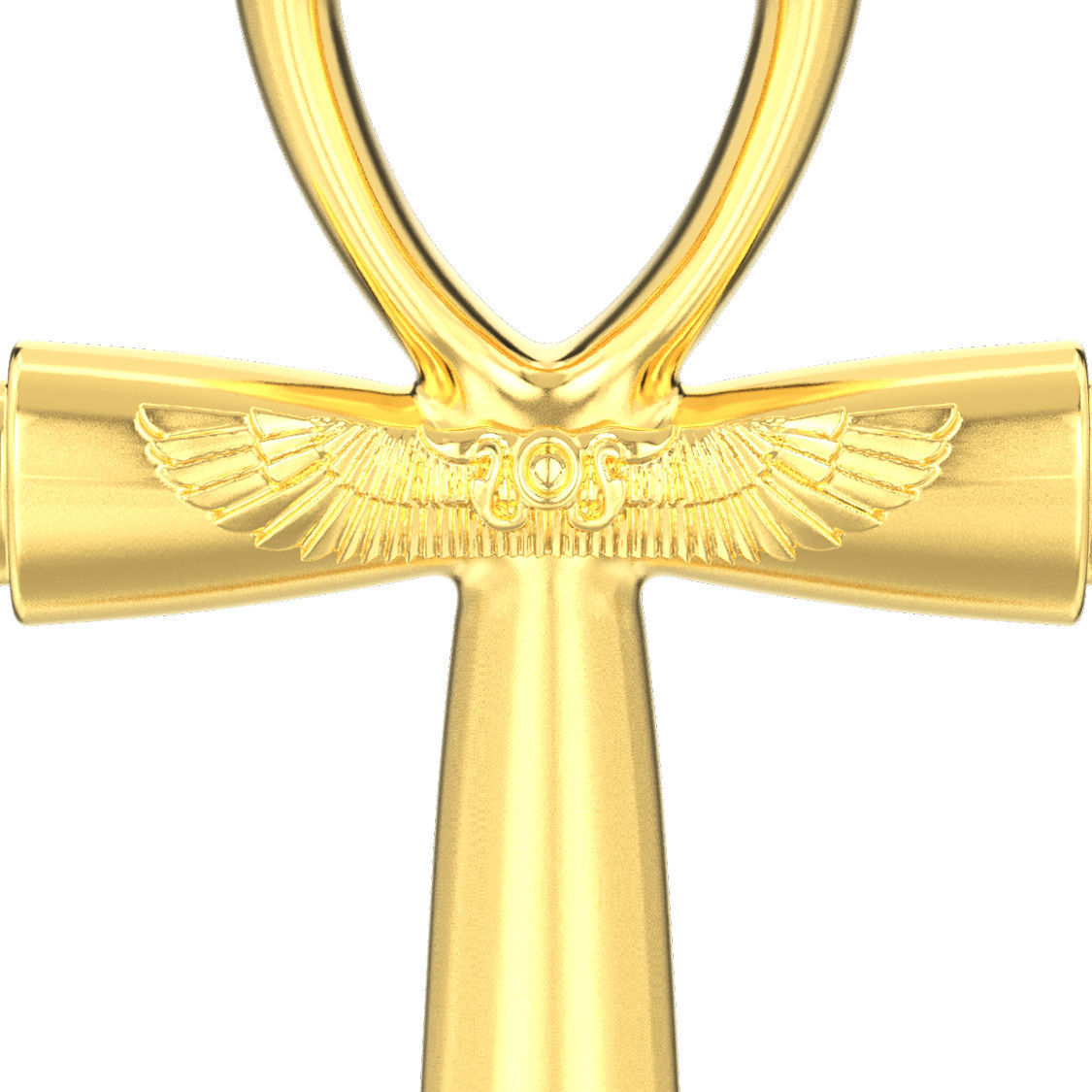 Ankh cross pendant 3D print model_10