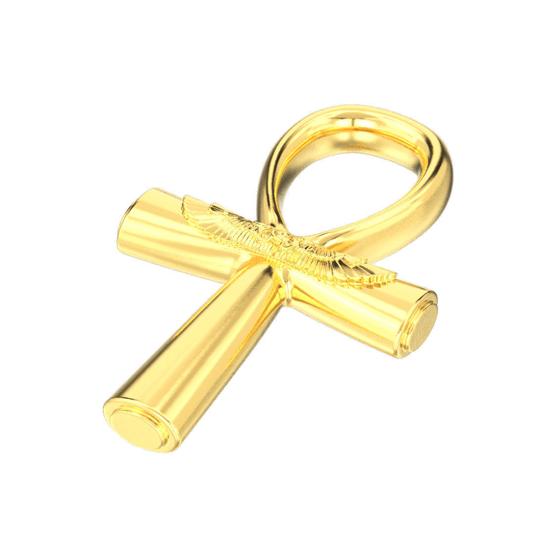 Ankh cross pendant 3D print model_11