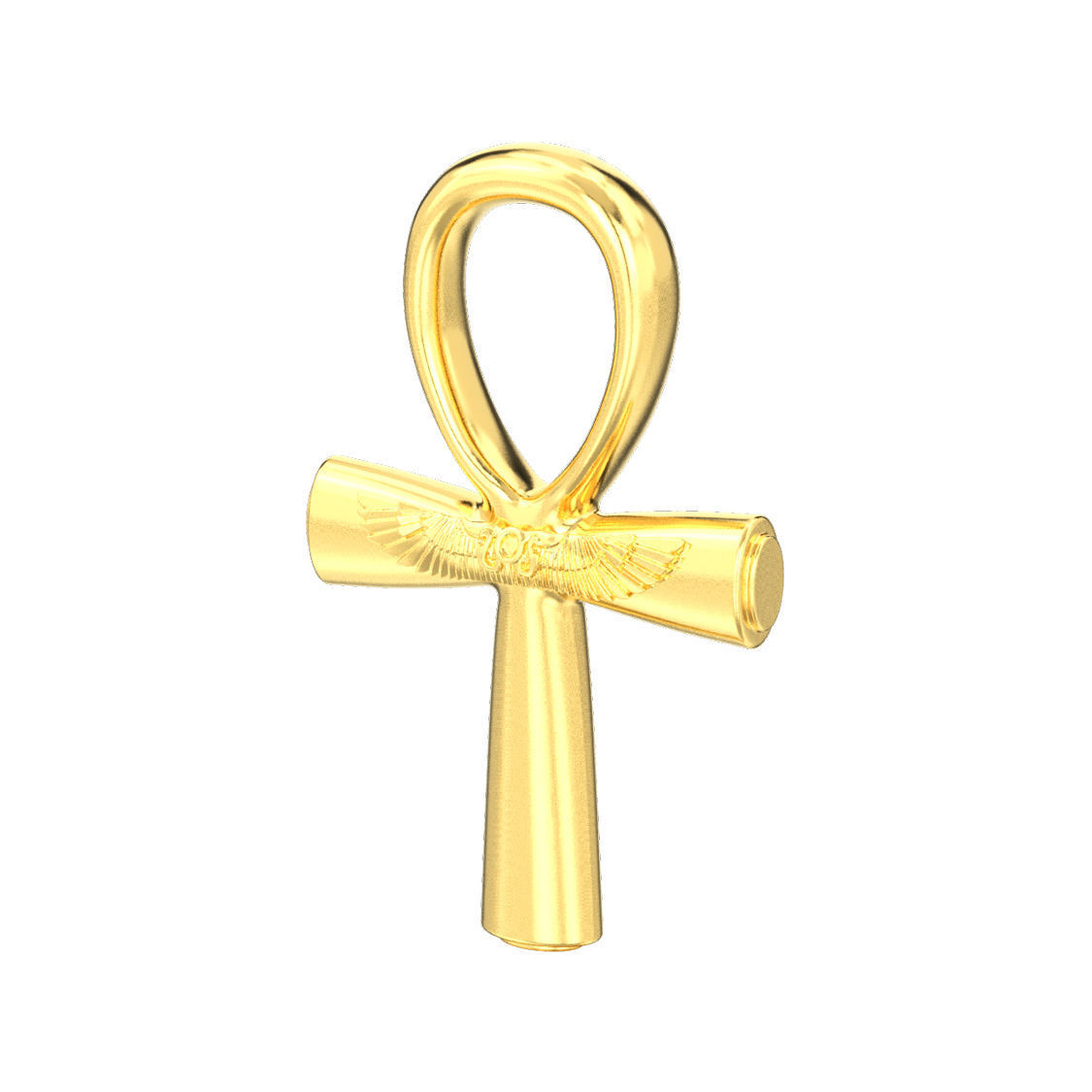 Ankh cross pendant 3D print model_2