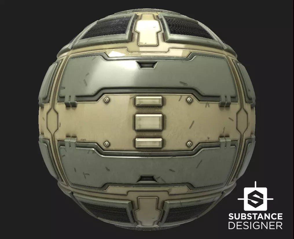 Sci-Fi Panel PBR Texture
