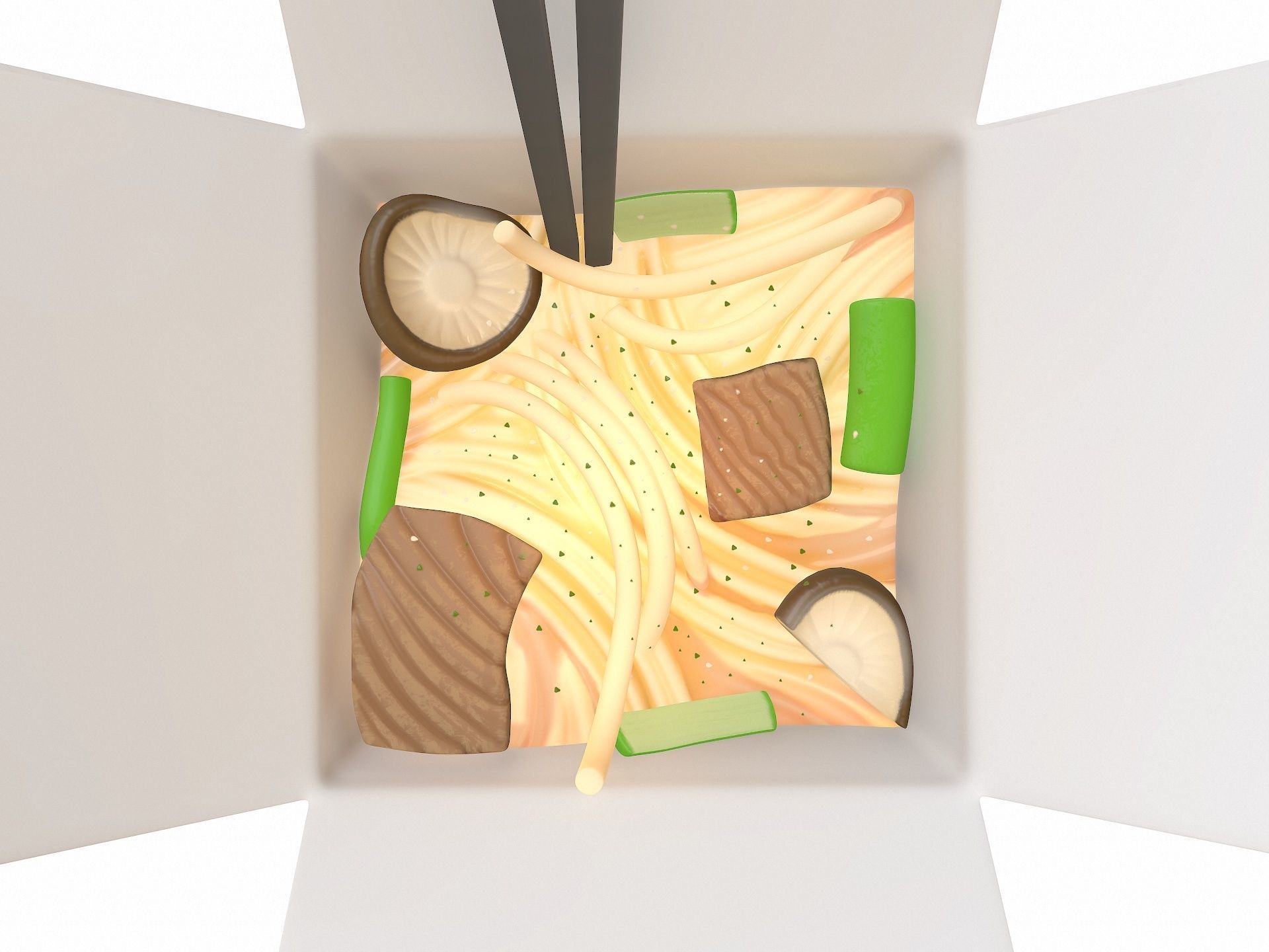 Noodle Box 3D model_5