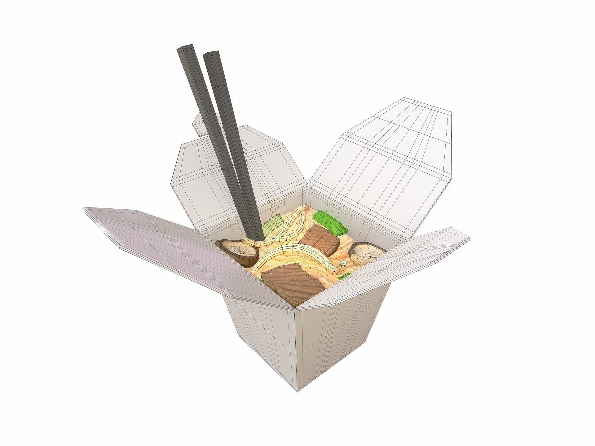 Noodle Box 3D model_7
