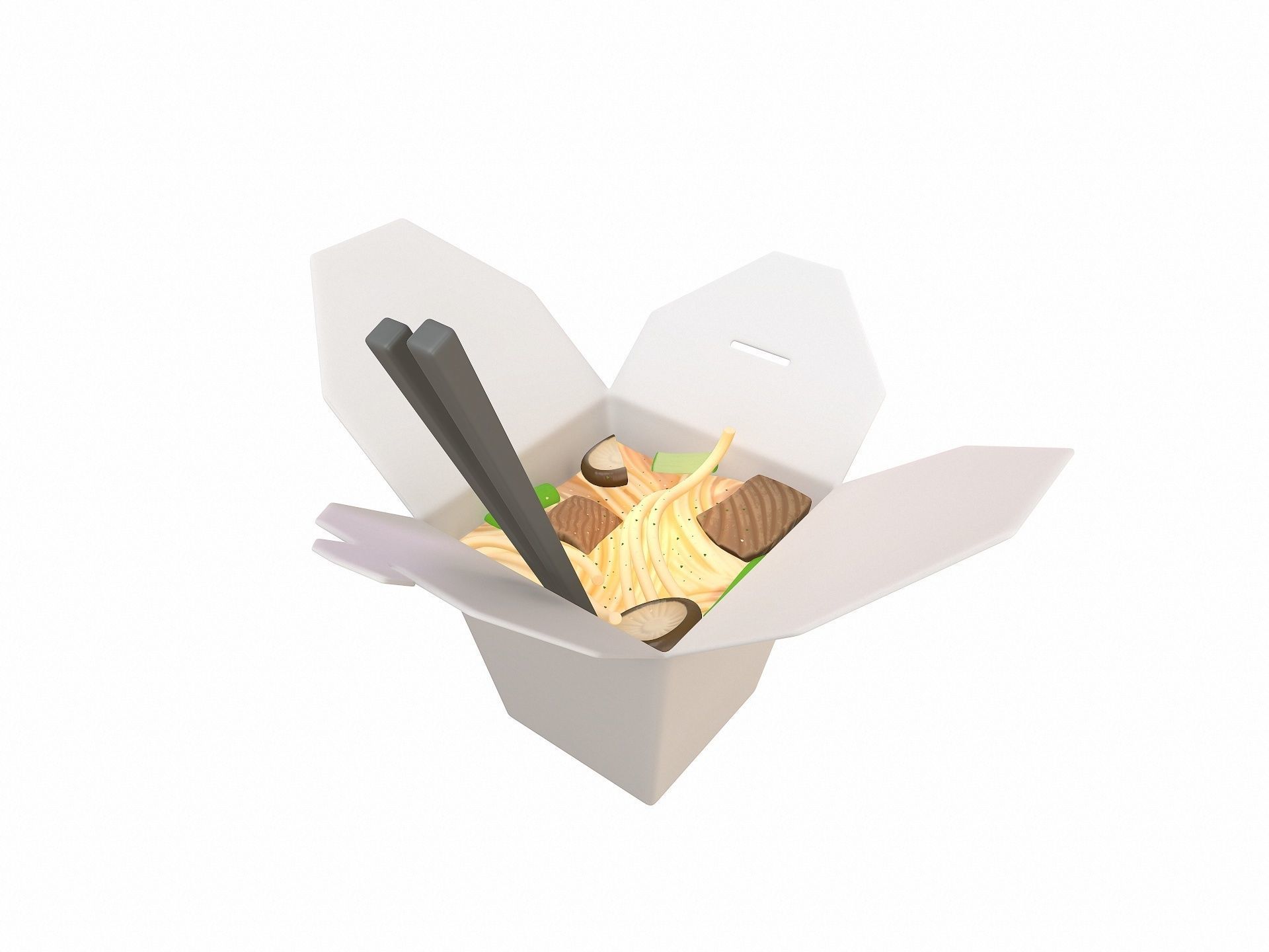 Noodle Box 3D model_2