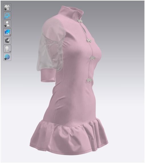 Female Fashion and Clothes - Vintage Pink 3D model_3