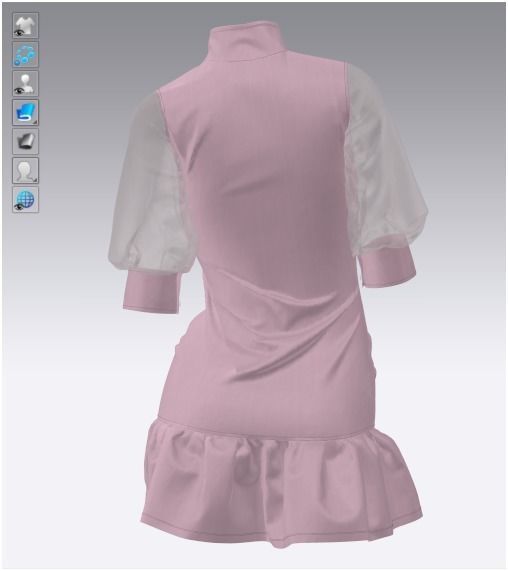 Female Fashion and Clothes - Vintage Pink 3D model_4