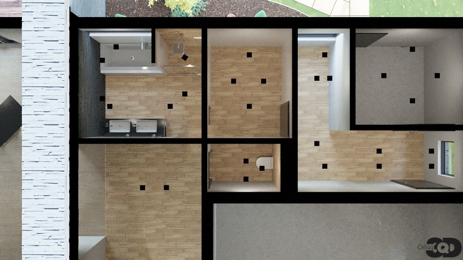 Modern House 02 3D model_8