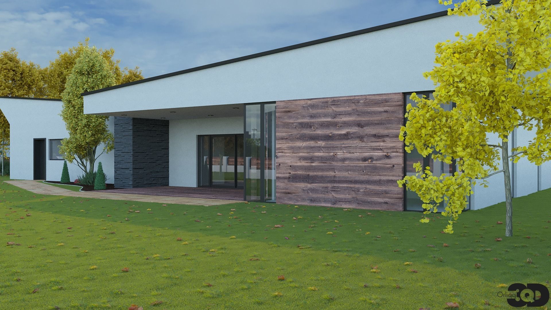 Modern House 02 3D model_4