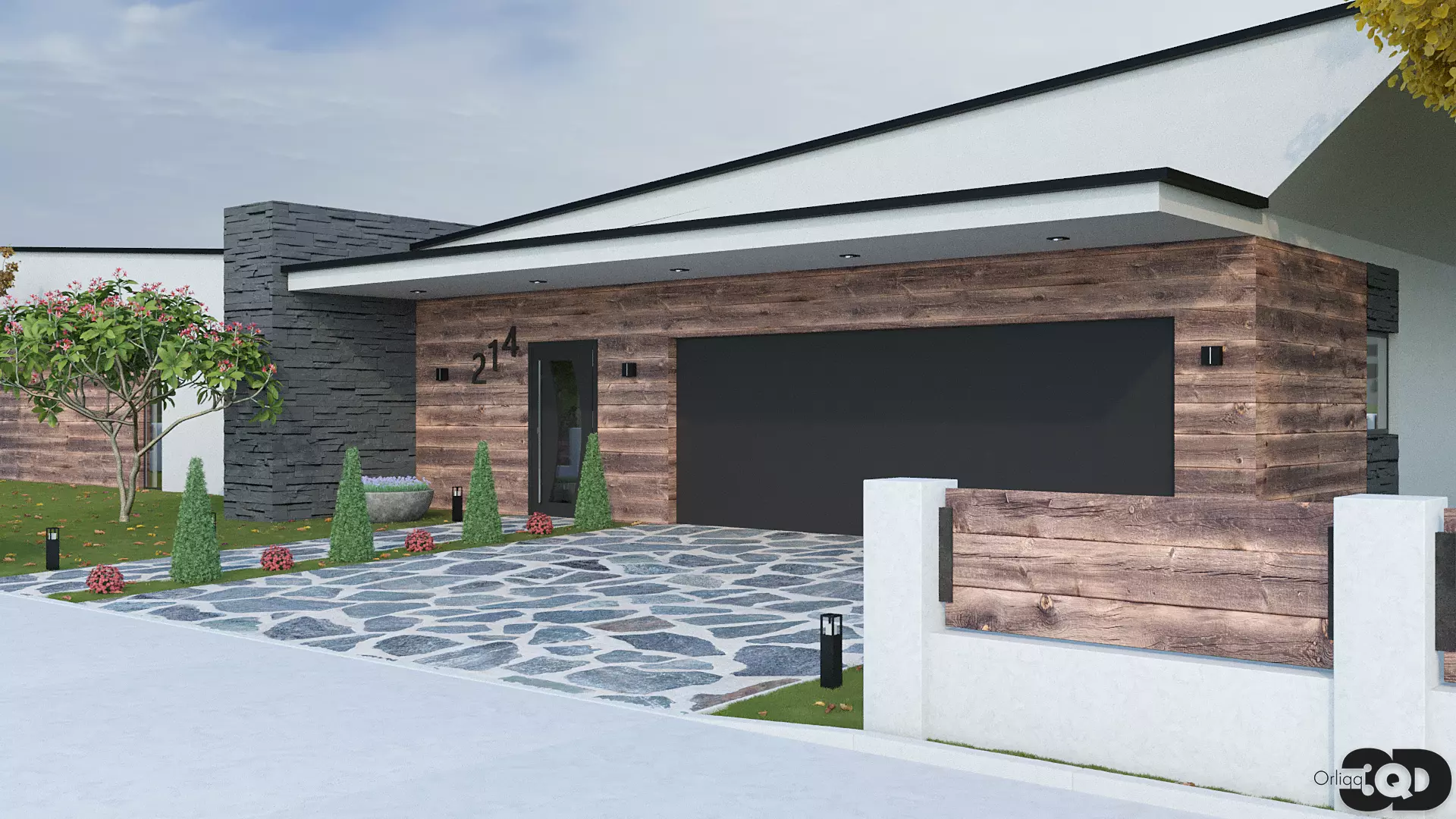 Modern House 02 3D model_0