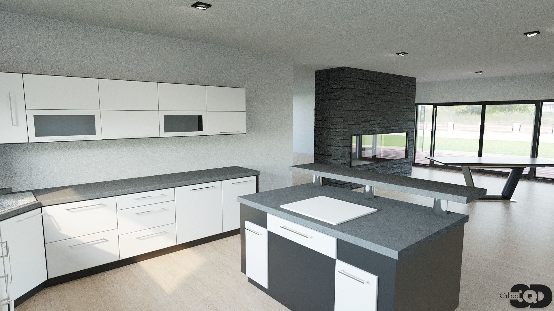 Modern House 02 3D model_12