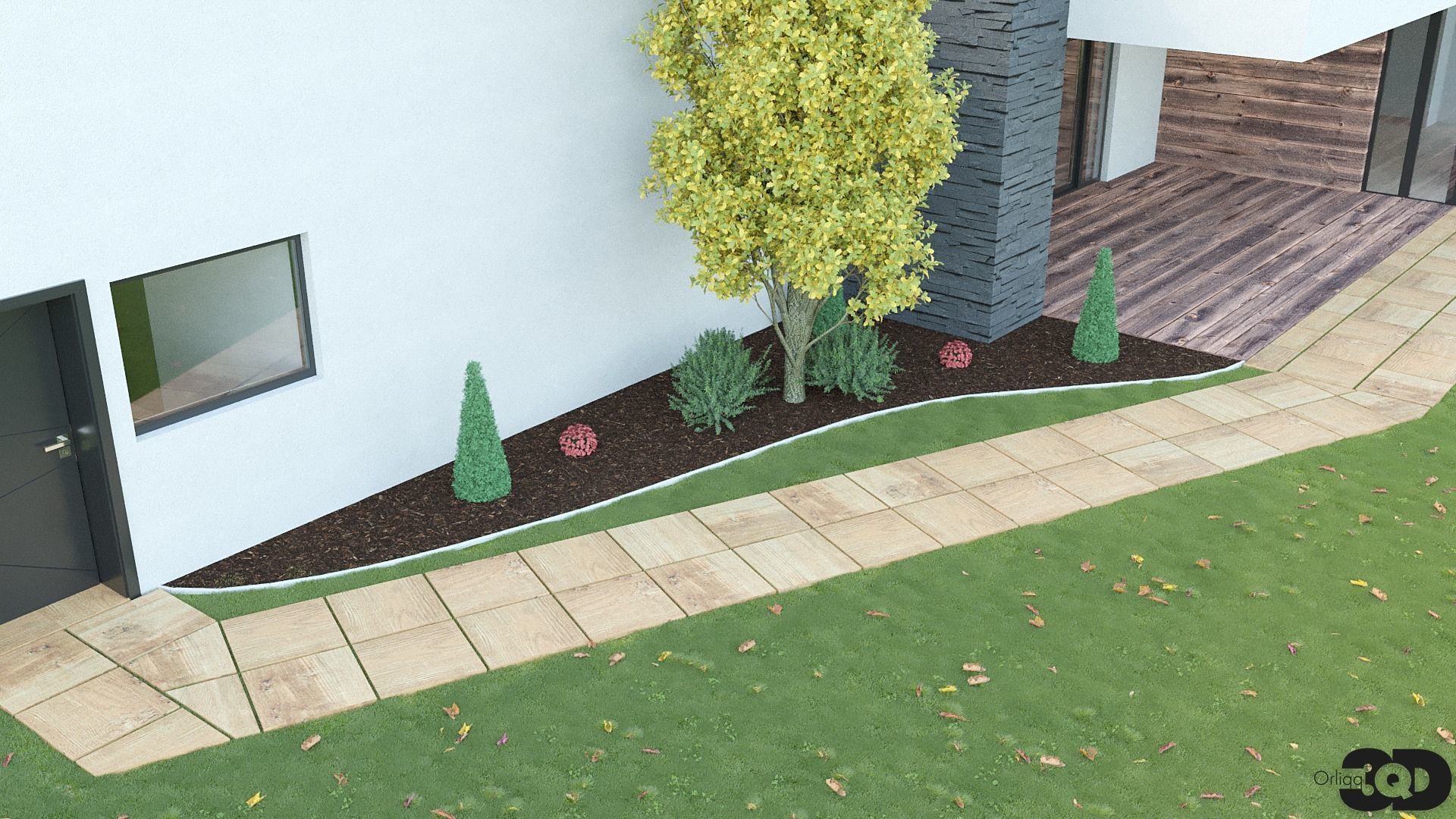 Modern House 02 3D model_3