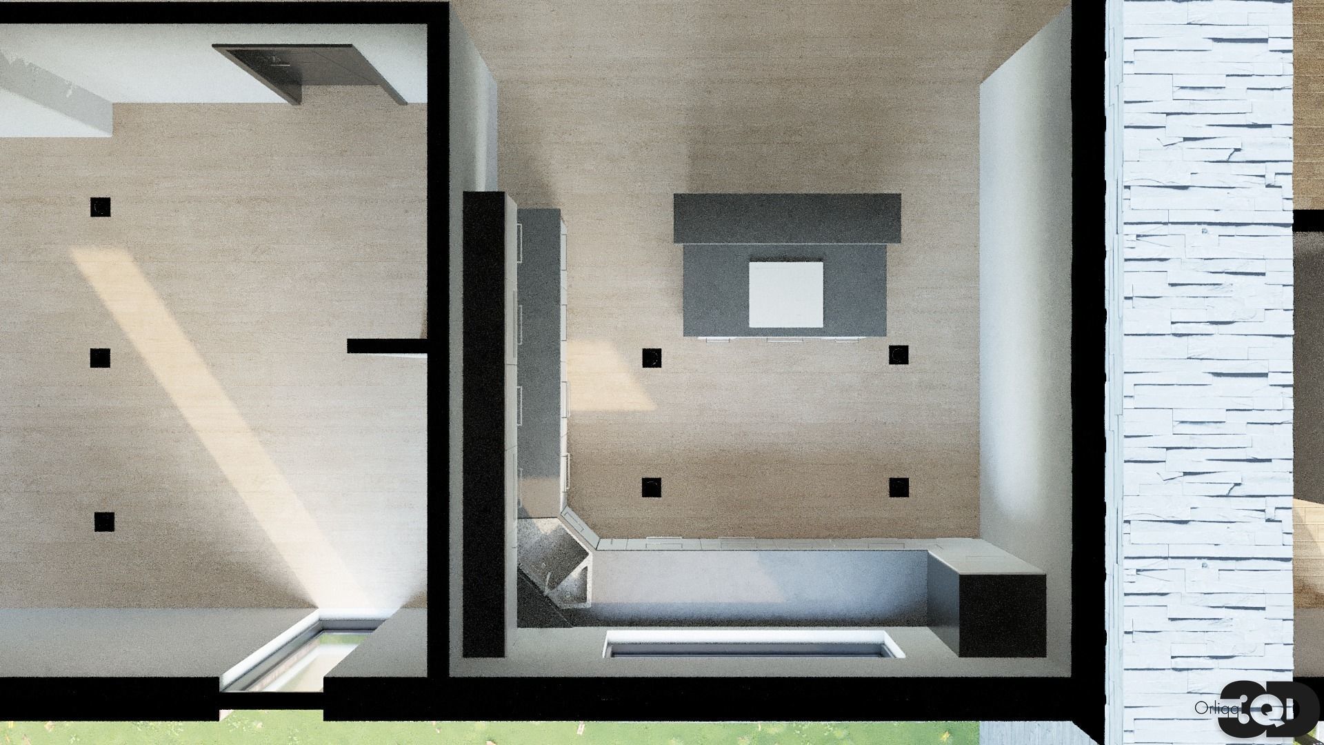 Modern House 02 3D model_9